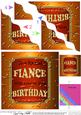 Beer Label Fiance Birthday Wavy Corner Side Stacker