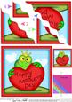 Freddy Frog's Mothers Day Heart Wavy Corner Side Stacker