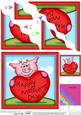 Zoe Piggy's Mothers Day Heart Wavy Corner Side Stacker