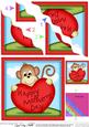Chunky Monkey's Mothers Day Heart Wavy Corner Side Stacker