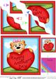 Mia Meerkat's Mothers Day Heart Wavy Corner Side Stacker