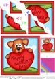 Rusty Dog's Mothers Day Heart Wavy Corner Side Stacker