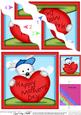 Jock Westie's Mothers Day Heart Wavy Corner Side Stacker