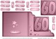60th Metallic Age Cut and Fold Corner Card