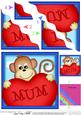 Chunky Monkey's Heart for Mum Wavy Corner Side Stacker