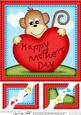 8 x 8 Chunky Monkey's Mothers Day Heart Scalloped Topper