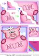 Zoe Piggy's Heart for Mum Wavy Corner Side Stacker