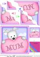 Westie Dog's Heart for Mum Wavy Corner Side Stacker