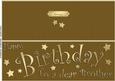 Large Dl Birthday Brother Quick Cut and Fold Card