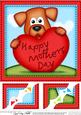 8 x 8 Rusty Dog's Mothers Day Heart Scalloped Topper