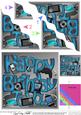 Happy Birthday Gadgets Wavy Corner Side Stacker Topper