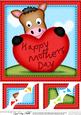 8 x 8 Gi Gi Horse's Mothers Day Heart Scalloped Topper