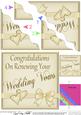 Wedding Vow Renewal Wavy Corner Side Stacker