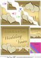 Wedding Vow Renewal Wavy Corner Side Stacker