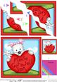 Jess Westie's Get Well Heart Wavy Corner Side Stacker