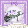 8 x 8 Flower Filled Wheelbarrow Kit with 3D Decoupage