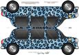 Large Dl Leopardskin Stretch Limo Shaped Card