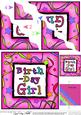 Birthday Girl Wavy Corner Side Stacker Topper