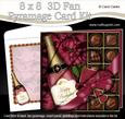 8 x 8 Birthday Champers Chocs & Roses Fan Pyramage Kit