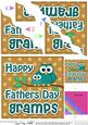 Owl Felties Gramps Fathers Day Wavy Corner Side Stacker