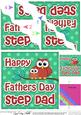 Owl Felties Step Dad Fathers Day Wavy Corner Side Stacker