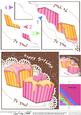 Fondant Fancies Birthday Cakes Wavy Corner Side Stacker
