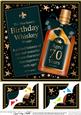 8 x 8 70th Birthday Whisky Scalloped Corner Topper