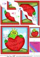 Freddy Frog's Grandparents Day Heart Wavy Corner Stacker