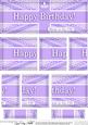 Uk Shabby Flag Happy Birthday Dl Side Stacker Topper