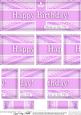 Uk Shabby Flag Happy Birthday Dl Side Stacker Topper