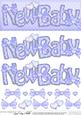 New Baby Boy Dl Quick Card Topper and 3D Decoupage