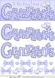 New Grandparents Dl Quick Card Topper and 3D Decoupage