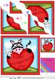 Debra Zebra's Grandparents Day Heart Wavy Corner