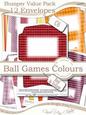 Bumper Value Pack of C6 Envelopes in Men's Ball Games Colours