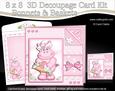 8 x 8 Hilda Hippo's Bonnet Kit with 3D Decoupage