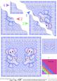 Twins Special Birthday Elephants Wavy Corner Stacker