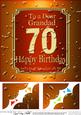 8 x 8 70th Birthday Grandad Beer Label Scalloped Corner