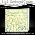 8 x 8 New Grandparents Scalloped Corner Kit