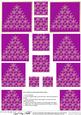 Xmas Snowflake Tree Pyramage Sheet