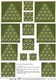 Xmas Snowflake Tree Pyramage Sheet