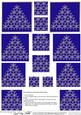 Xmas Snowflake Tree Pyramage Sheet