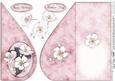 Apple Blossom Teardrop Card