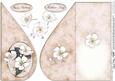 Apple Blossom Teardrop Card