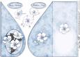 Apple Blossom Teardrop Card
