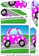 Funky Love Bug Car - Fan Pyramage Topper