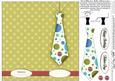 Man's Spotty Shirt & Tie Quick Card with Decoupage