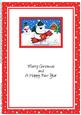 A5 Xmas Ben Polar Bears Cracker Matching Insert