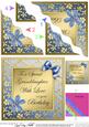Floral Elegance Birthday Granddaughter Wavy Corner Stacker
