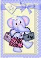A4 Lola Elephant Goes Shopping Card Topper