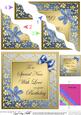 Floral Elegance Birthday Nan Wavy Corner Stacker